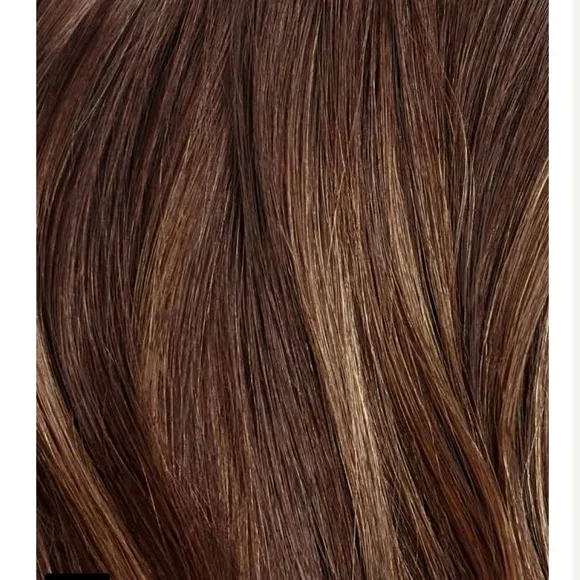 Luxy Hair Extensions Fourth Trimester Fill-Ins 12” Chocolate Brown Balayage - Picture 5 of 5
